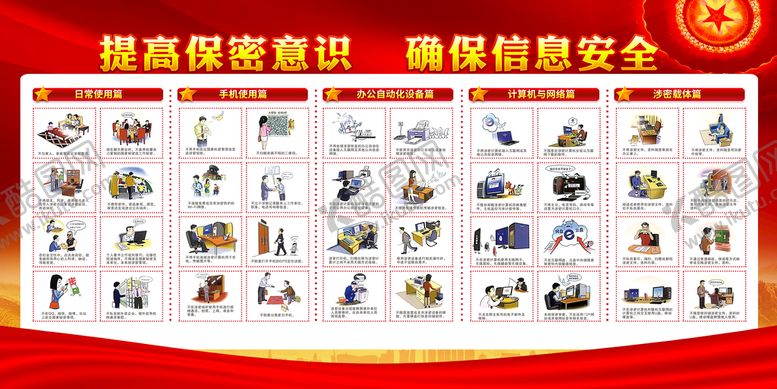 编号：52609810102219049134【酷图网】源文件下载-提高保密意识 确保信息安全