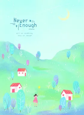 梦幻风景插画装饰素材现代简约唯美治愈