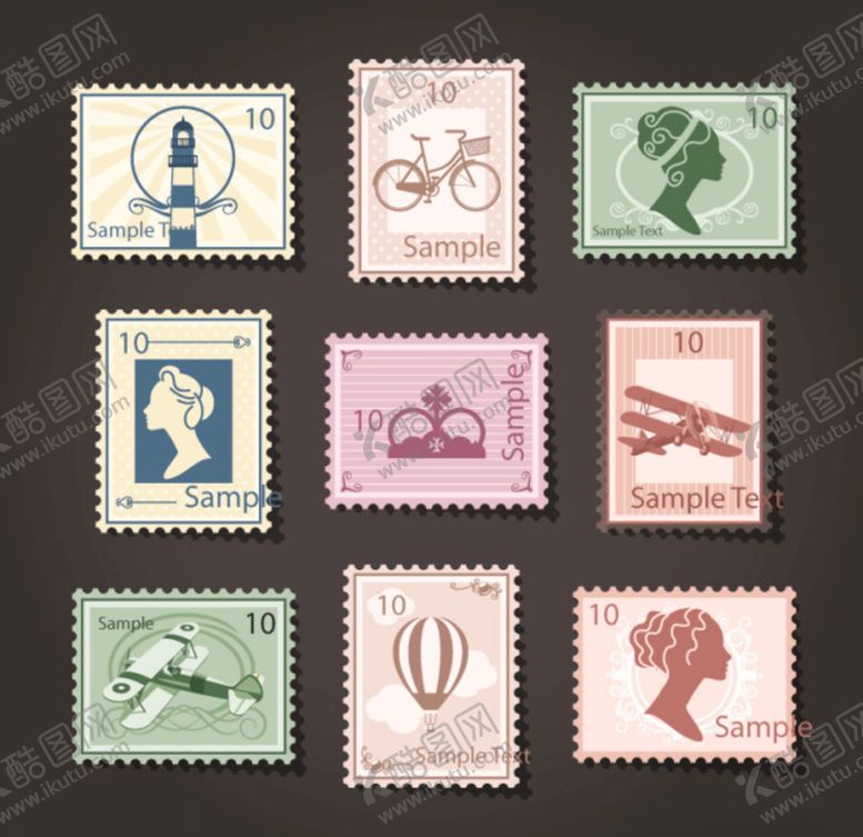 编号：19994910051225413016【酷图网】源文件下载-邮票设计