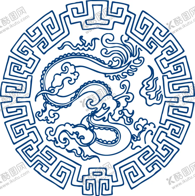 编号：95697201260714072305【酷图网】源文件下载-中国风古典青花瓷图案