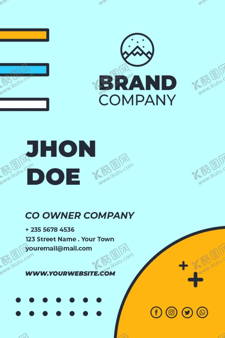 编号：91899109220340591094【酷图网】源文件下载-企业竖版名片