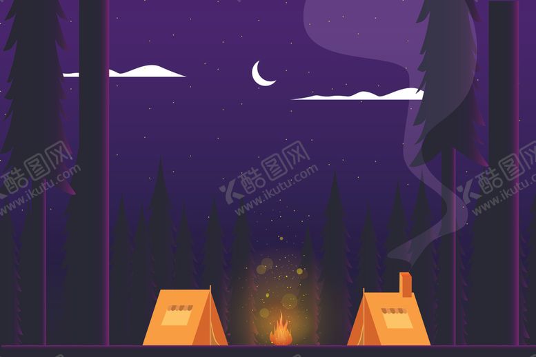 编号：12621910261249576478【酷图网】源文件下载-自然风光插画