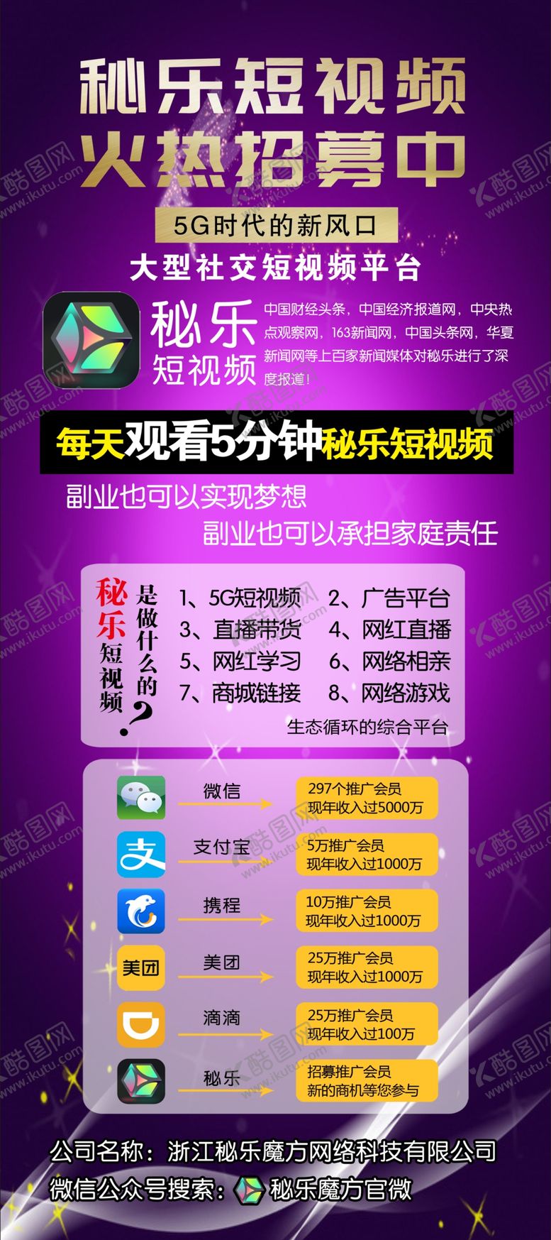 编号：16554307130224545230【酷图网】源文件下载-秘乐短视频
