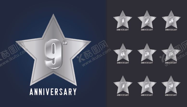 编号：45256209120148104036【酷图网】源文件下载-周年庆数字