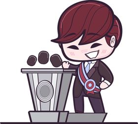 人物介绍发言长图海报