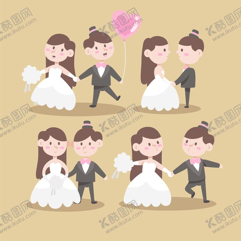 编号：87605109162107584763【酷图网】源文件下载-新娘新郎