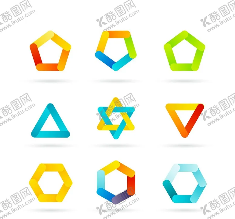 编号：69150110230428548472【酷图网】源文件下载-彩色徽标几何风格
