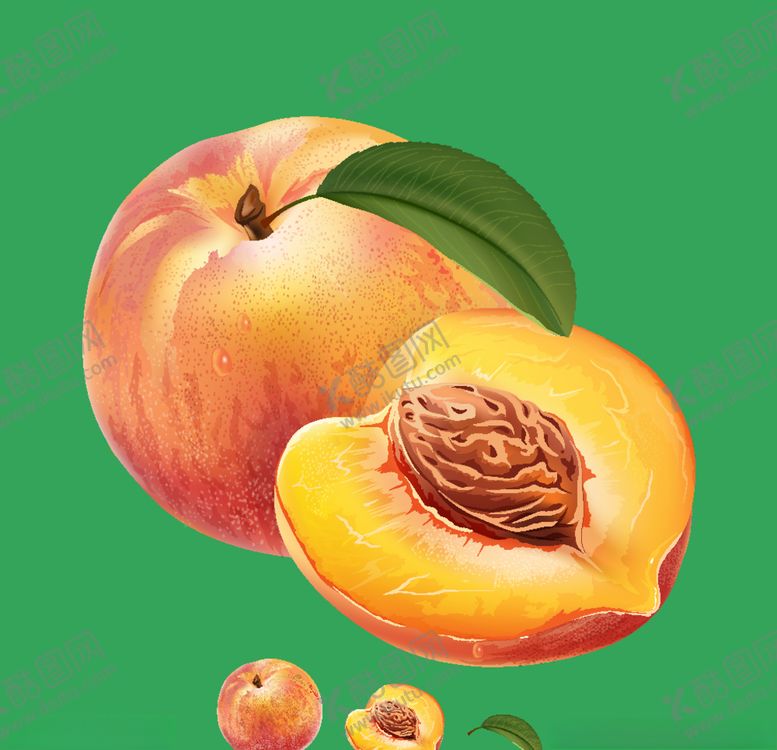 编号：61445510120354124859【酷图网】源文件下载-桃子桃水蜜桃矢量桃水果