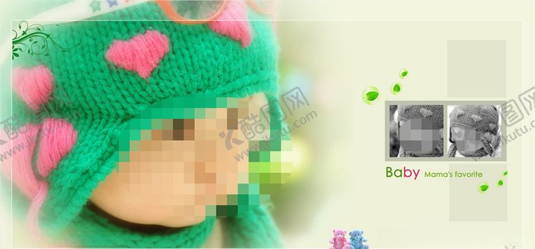 编号：66797505022335169230【酷图网】源文件下载-童年儿童周岁纪念相册PSD模板