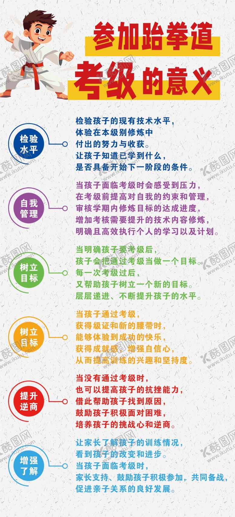 编号：29966401300347484848【酷图网】源文件下载-跆拳道考级的意义