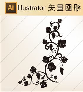 花草剪纸花草壁纸简洁手绘