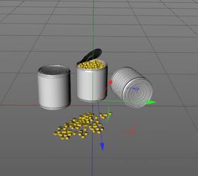C4D模型罐头