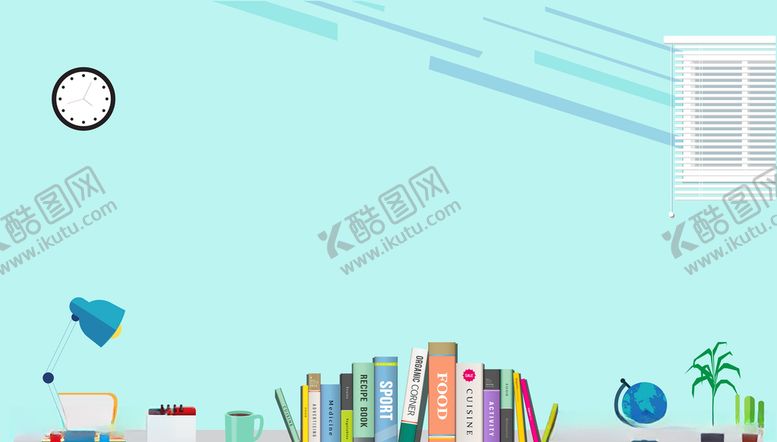 编号：80739509260423091896【酷图网】源文件下载-小清新书桌背景