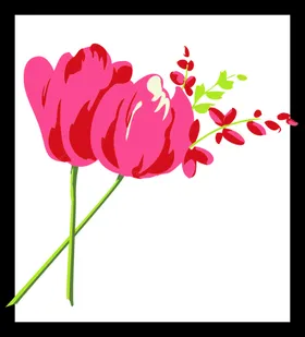 手绘花卉花朵素材素材