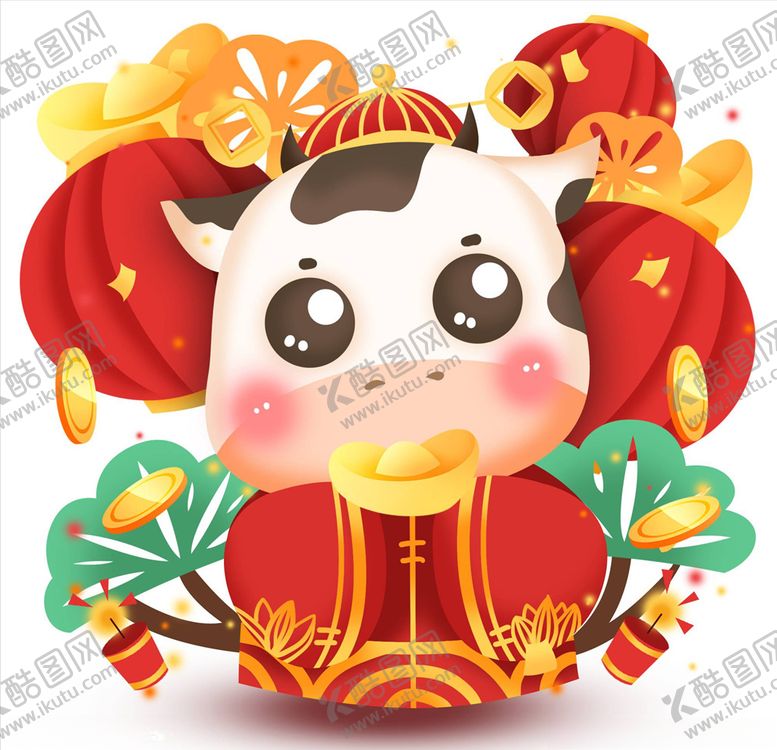 编号：43013705061751253722【酷图网】源文件下载-牛年元素