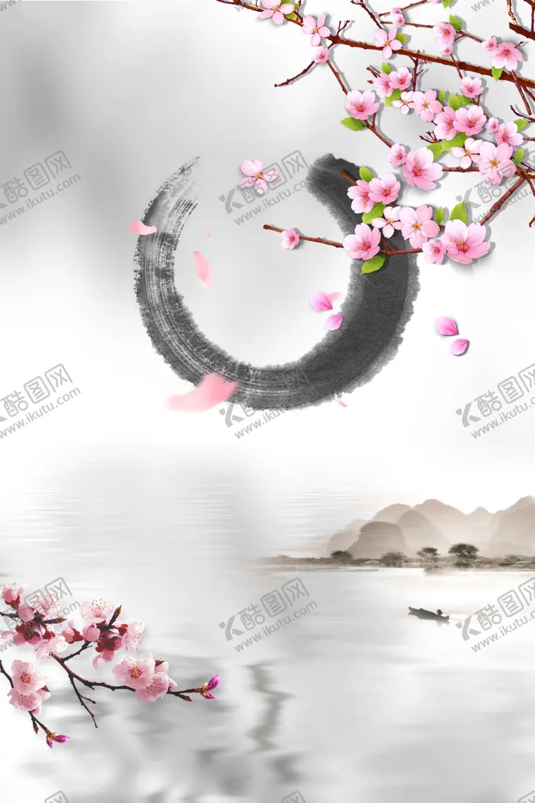 编号：51299606152112181953【酷图网】源文件下载-中国风水墨喜庆背景图片