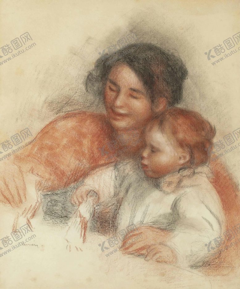 编号：60108110260058135088【酷图网】源文件下载-雷诺阿人物形象油画