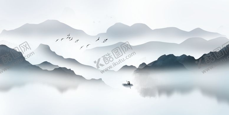 编号：39730602241223417978【酷图网】源文件下载-水墨山水