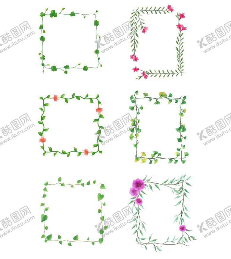 编号：18317907132212482407【酷图网】源文件下载-花边花草边框花边框