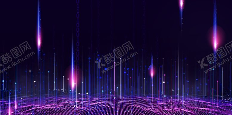编号：10997210011725003566【酷图网】源文件下载-科技背景炫彩光效数据线网
