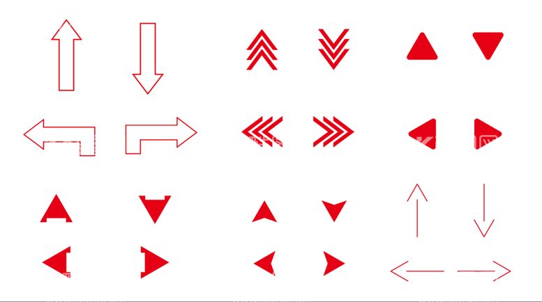 编号：56793610171247568877【酷图网】源文件下载-红色箭头