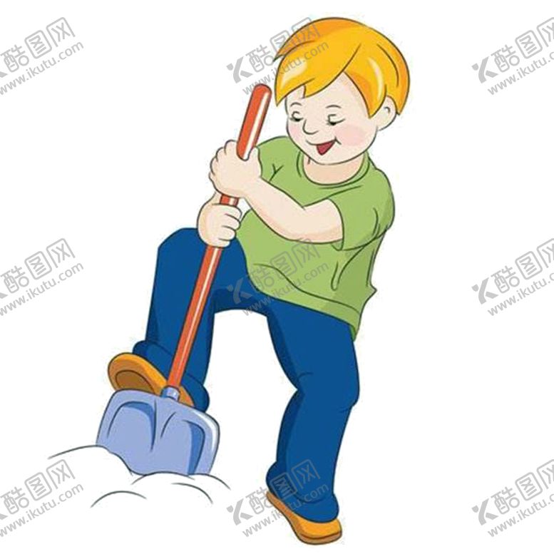 编号：57459702061652424308【酷图网】源文件下载-卡通劳动人物挖土男孩