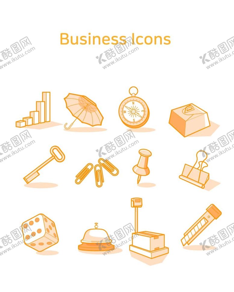 编号：16237810100610173491【酷图网】源文件下载-商务图标