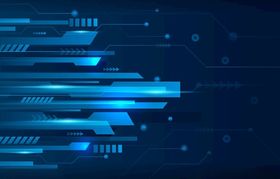 科技感蓝色线条背景画面