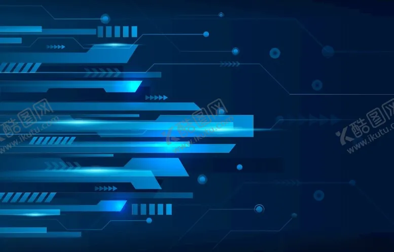 编号：54932404161530404745【酷图网】源文件下载-科技感蓝色线条背景画面