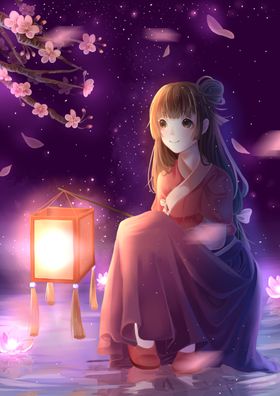 古风人物美女插画素材
