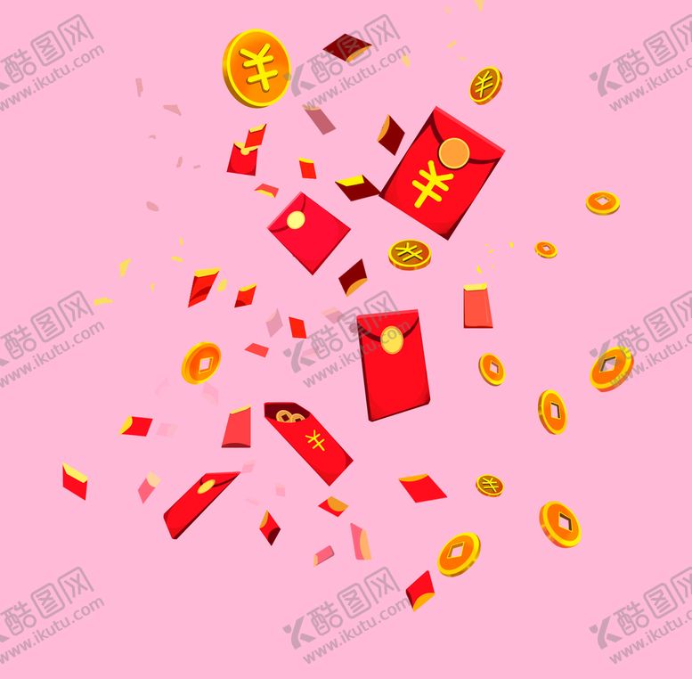 编号：48360509201337008617【酷图网】源文件下载-红包雨