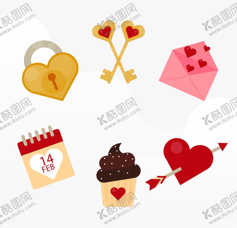 编号：47030206172108389089【酷图网】源文件下载-浪漫情人节元素