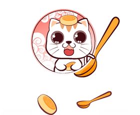 勺子白猫