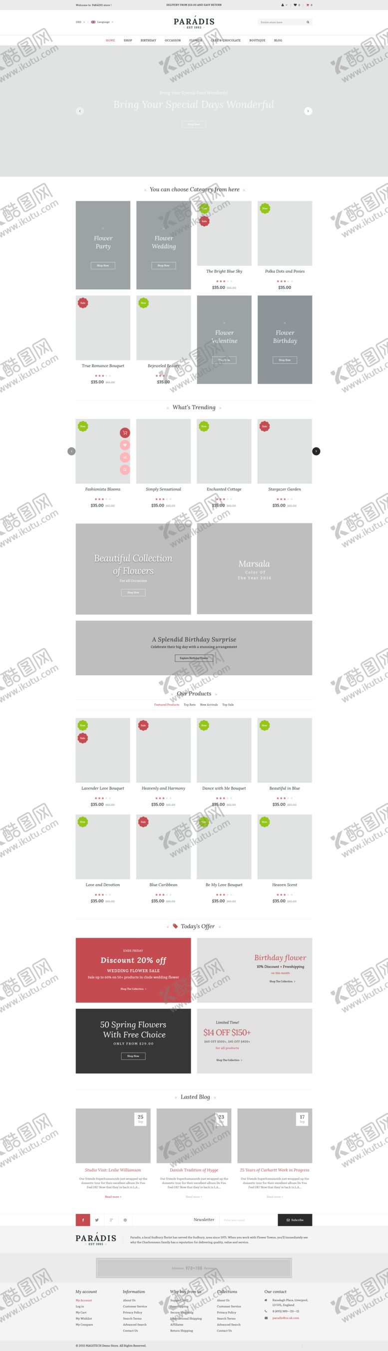 编号：41221006270731577413【酷图网】源文件下载-鲜花售卖网络平台网页