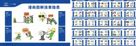 工地安全漫画违章隐患
