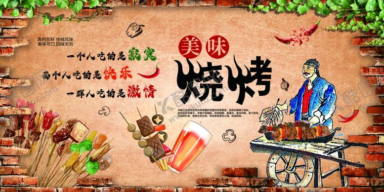 编号：85223301251952049753【酷图网】源文件下载-烧烤海报