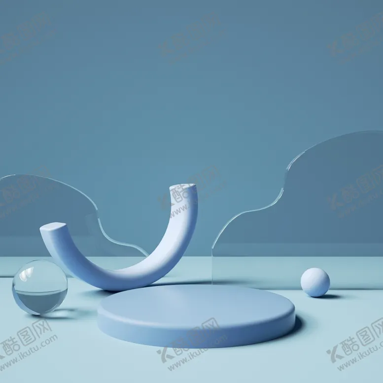 编号：60695401180033065394【酷图网】源文件下载-立体展台 C4D电商海报 台子