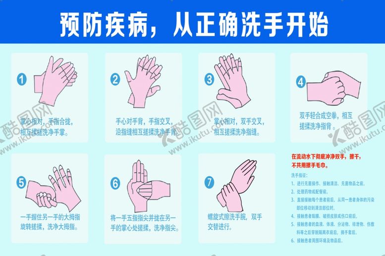 编号：24658501210401241953【酷图网】源文件下载-七步洗手法