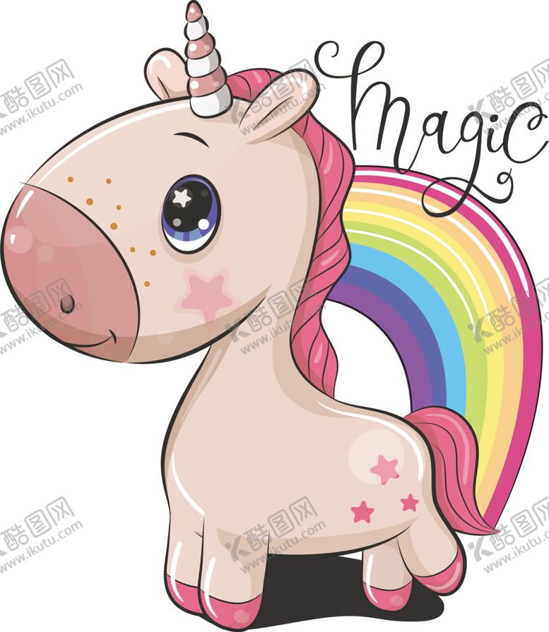 编号：76556509222045192295【酷图网】源文件下载-彩虹马