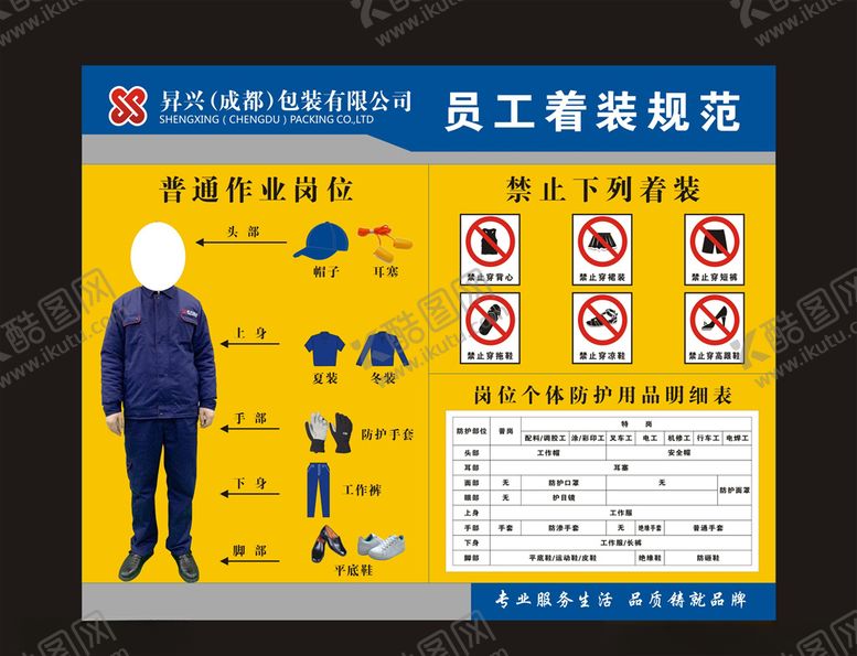 编号：10930010021848209680【酷图网】源文件下载-员工着装规范