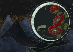 装饰画传统文化背景古典背景中国风模版创意中国插