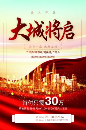 房地产开盘海报