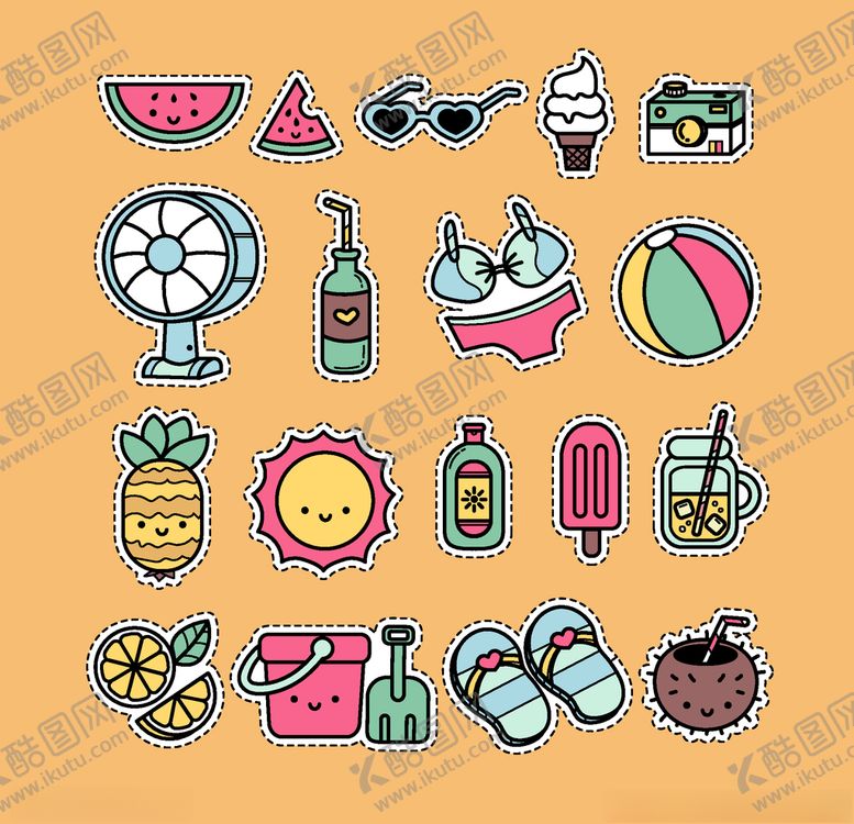 编号：65160909272144211624【酷图网】源文件下载-夏日元素