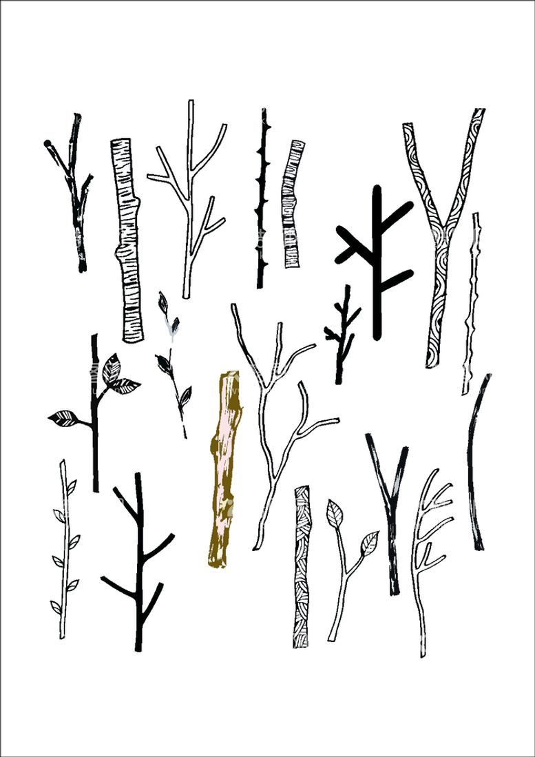 编号：21411012301025305055【酷图网】源文件下载-卡通树枝
