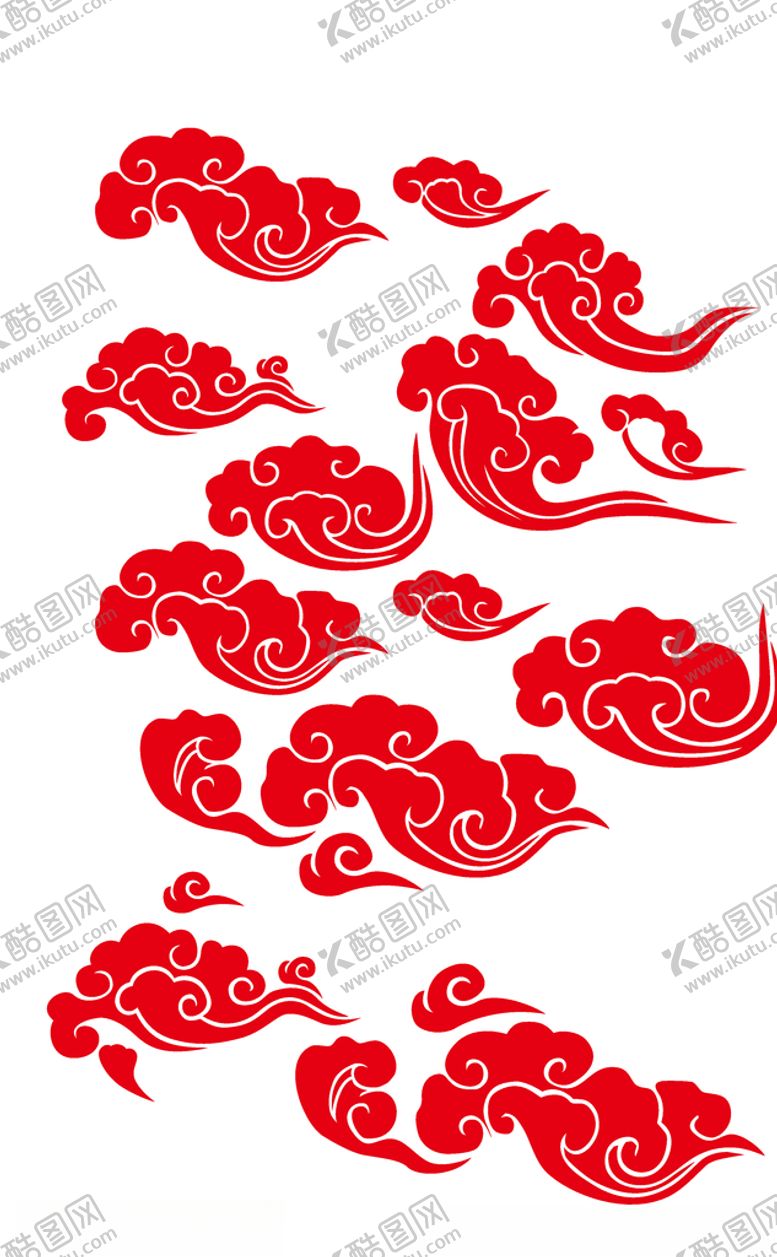 编号：47780804181954451147【酷图网】源文件下载-中国风祥云图案花纹底纹PNG