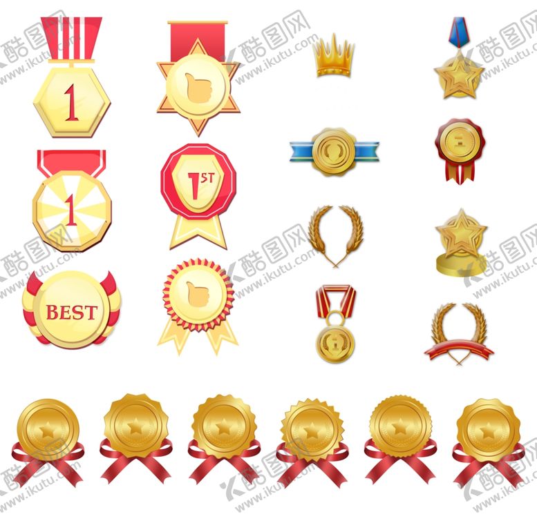 编号：37013604132259416451【酷图网】源文件下载-勋章图标