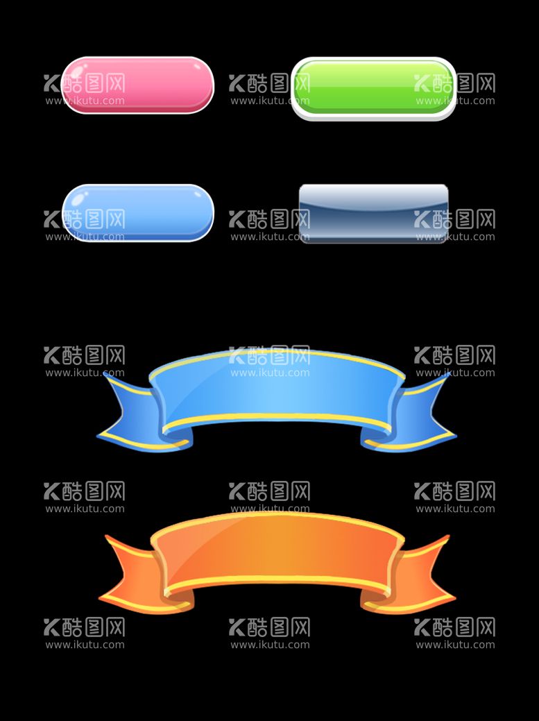 编号：28074109231613019781【酷图网】源文件下载-游戏按钮素材