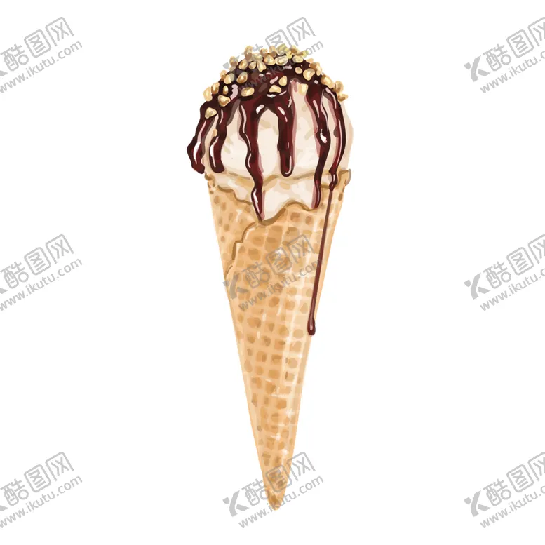 编号：55524103161150189866【酷图网】源文件下载-手绘矢量冰激凌插画图片