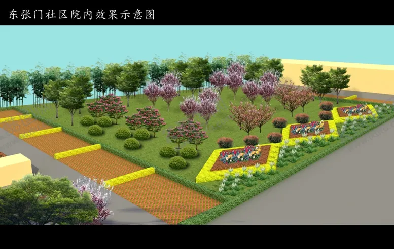 编号：54049501311349165177【酷图网】源文件下载-停车位周边绿化效果图