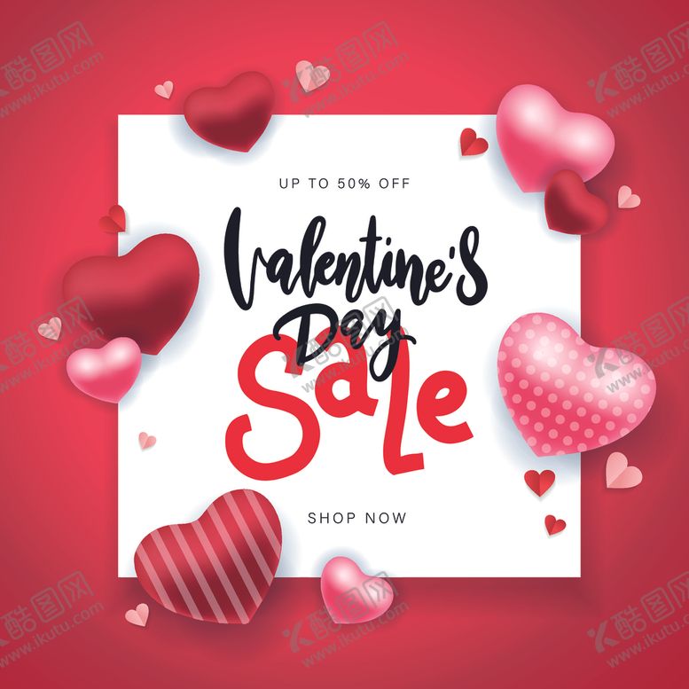 编号：14386009271050518392【酷图网】源文件下载-红色爱心背景